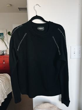 Cashmere/Wool Metal Detail Sweater