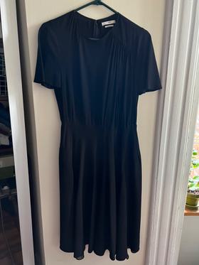 Short-Sleeve Black Dress