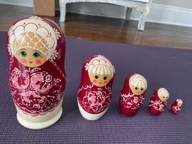Hand painted Russian nesting dolls