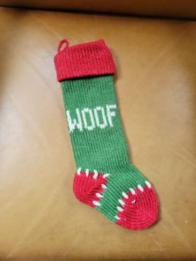 Doggy knit stocking