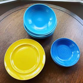 Vintage Metlox Pottery Plates and Bowls