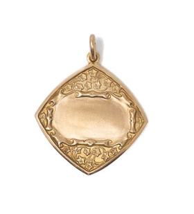 Stars / Ivy Solid Gold Pendant