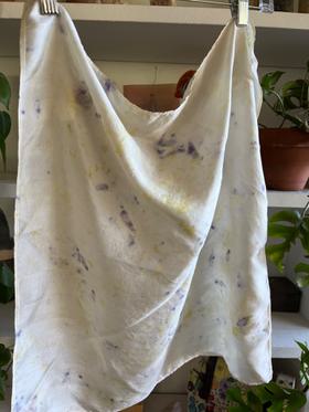 Botanically dyed Silk scarf