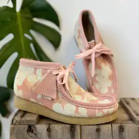 Pink Floral Wallabees