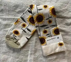 Sunflower Mid Calf Socks