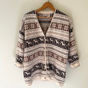 Wool/Angora Blend Nordic Sweater