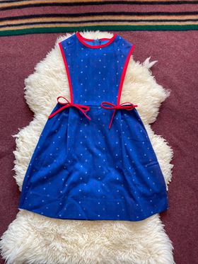80s vintage pinafore wool dress
