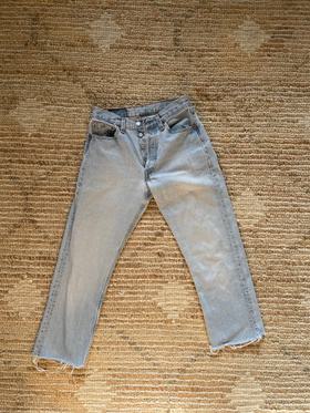 vintage washed cropped jeans 28x32