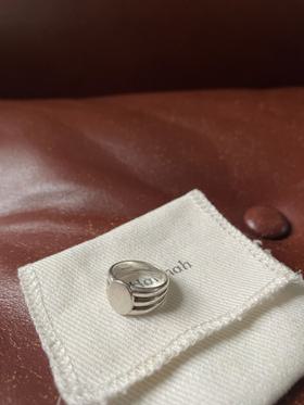 Sterling Stacked Signet Ring