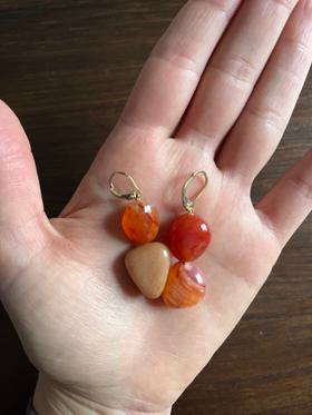 Quartz and Stone earrings