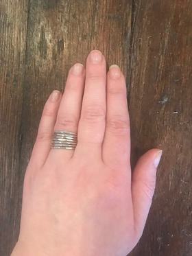 7 Sterling Silver Stacker Ring