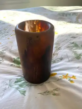 Amber Swirl Large Vase