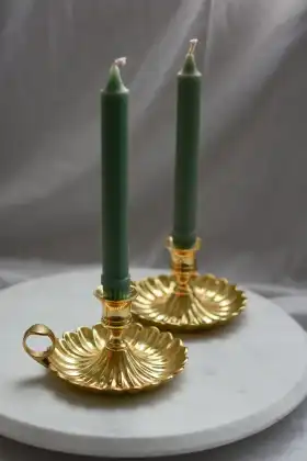 Vintage brass set (2)candlesticks
