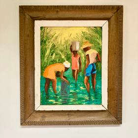 1975 Haitian Oil Painting