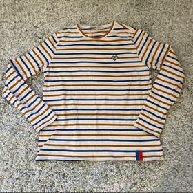 Heart Embroidered Striped Tee