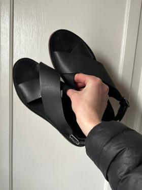 Leather Crisscross Sandal