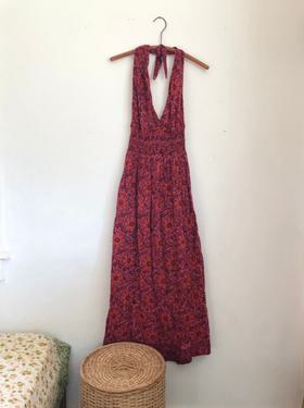 Groovy Floral Tapestry Maxi Dress