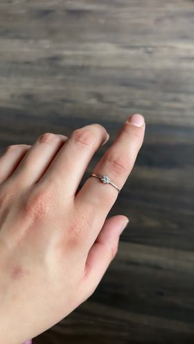 Sterling Silver Solitaire CZ Ring
