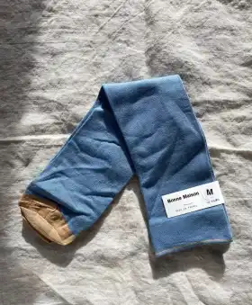 Light Blue Mid Calf Socks