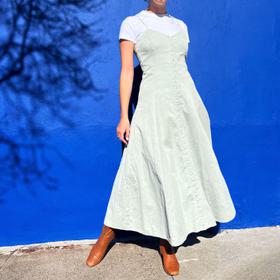 Robyn Hook & Eye Sleeveless Midi Dress