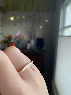 Yellow Gold Convex Ring