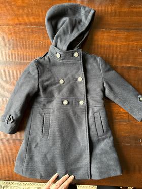 Wool double breasted coat