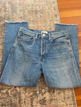 70s Stovepipe straight rigid jeans