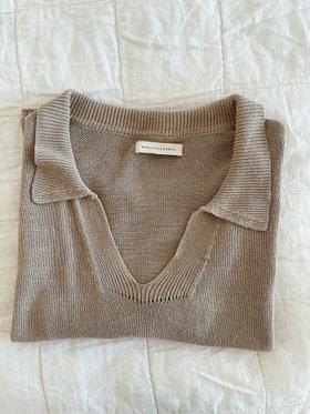 Linen Knit Polo
