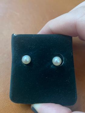 14k pearl earrings