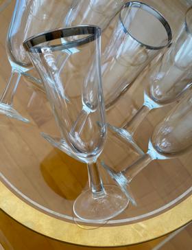 Vintage Champagne Flute Glassware