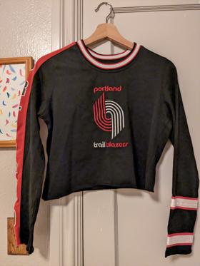 80s Trailblazers NBA crop sweatshirt