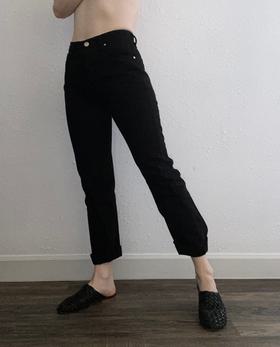 Black Straight Leg Jeans 100% cotton
