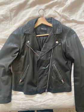 Washed Leather Motorcycle Jacket