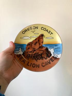 Oregon Coast Sea Lion Caves Plate