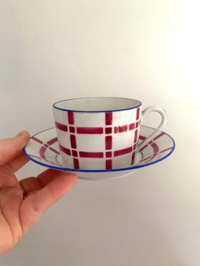 Vintage Dash and Dot Cup and Saucer