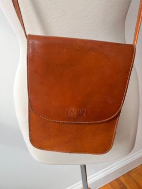 vintage 90s leather crossbody bag
