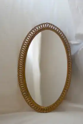 Gold brass mirror