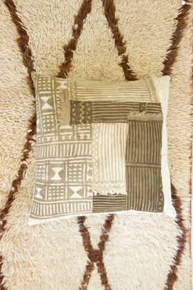 bamana mud cloth patchwork pillowcase