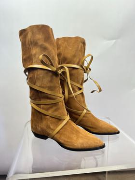 Siane Suede Flat Boots