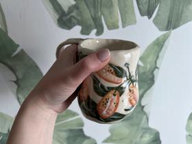 Handbuilt Kumquat Mug