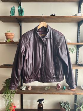 chunky leather jacket