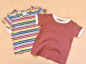 stripe t-shirt and ringer t-shirt