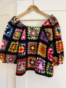 Heirloom afghan sweater