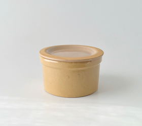 Small Vintage Lidded Stoneware Crock