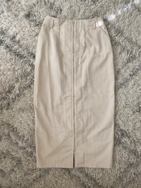 Zipper Skirt—Mylk