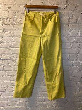 Yellow High Rise Carpenter Jeans