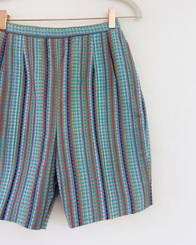 1950s cotton high-rise shorts