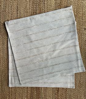 Set of 2 - Raffia Stripe Pillow Covers