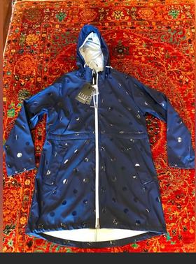 Polka Dot Waterproof Raincoat with hood
