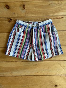 Rainbow striped shorts